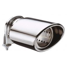 Twin Oval Stainless Steel Exhaust Tip