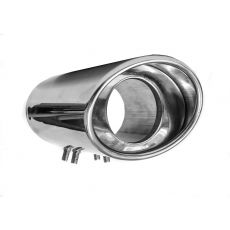 M Type Oval Stainless Steel Exhaust Tip