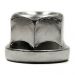 SILVER - M12 X 1.25 THREAD - 19MM HEX - FLAT SEAT - OPEN ENDED WHEEL NUT