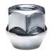 SILVER - M14 X 1.5 THREAD - 22MM HEX - 60° SEAT - OPEN ENDED WHEEL NUT