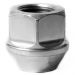 SILVER - M16 X 1.5 THREAD - 24MM HEX - 60° SEAT - OPEN ENDED WHEEL NUT